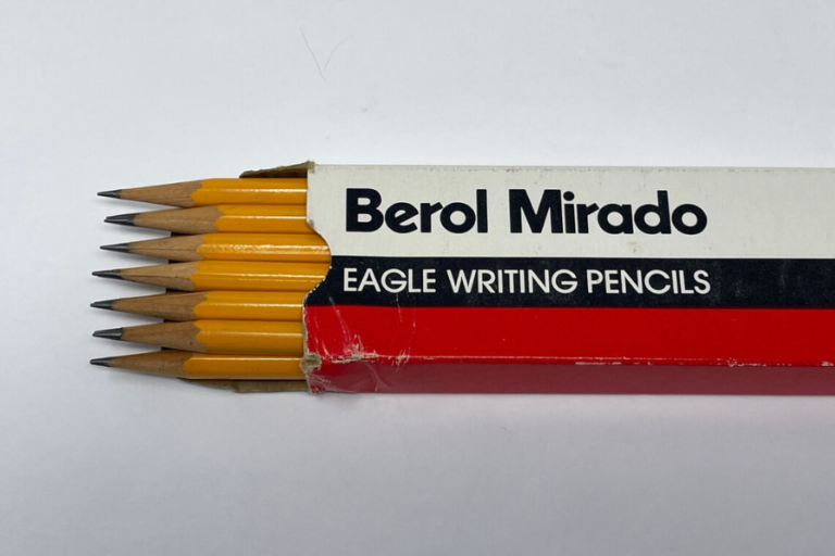 extruded wood pencil berol eagle